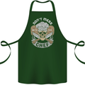 Don't Mess With the Chef Cooking Skull Cotton Apron 100% Organic Forest Green