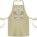 Don't Mess With the Chef Cooking Skull Cotton Apron 100% Organic Khaki