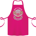 Don't Mess With the Chef Cooking Skull Cotton Apron 100% Organic Pink