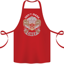 Don't Mess With the Chef Cooking Skull Cotton Apron 100% Organic Red