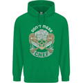 Don't Mess With the Chef Cooking Skull Mens 80% Cotton Hoodie Irish Green