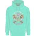 Don't Mess With the Chef Cooking Skull Mens 80% Cotton Hoodie Peppermint