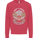 Don't Mess With the Chef Cooking Skull Mens Sweatshirt Jumper Heliconia