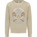 Don't Mess With the Chef Cooking Skull Mens Sweatshirt Jumper Sand
