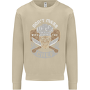 Don't Mess With the Chef Cooking Skull Mens Sweatshirt Jumper Sand