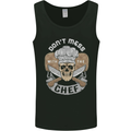 Don't Mess With the Chef Cooking Skull Mens Vest Tank Top Black