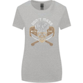 Don't Mess With the Chef Cooking Skull Womens Wider Cut T-Shirt Sports Grey