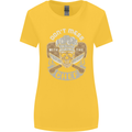 Don't Mess With the Chef Cooking Skull Womens Wider Cut T-Shirt Yellow