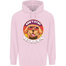 Don't Stop Retrieving Funny Golden Retiever Childrens Kids Hoodie Light Pink