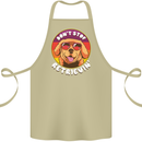 Don't Stop Retrieving Funny Golden Retiever Cotton Apron 100% Organic Khaki