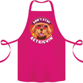 Don't Stop Retrieving Funny Golden Retiever Cotton Apron 100% Organic Pink