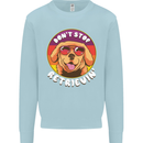 Don't Stop Retrieving Funny Golden Retiever Kids Sweatshirt Jumper Light Blue