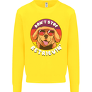 Don't Stop Retrieving Funny Golden Retiever Kids Sweatshirt Jumper Yellow