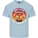 Don't Stop Retrieving Funny Golden Retiever Kids T-Shirt Childrens Light Blue