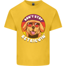 Don't Stop Retrieving Funny Golden Retiever Kids T-Shirt Childrens Yellow