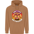 Don't Stop Retrieving Funny Golden Retiever Mens 80% Cotton Hoodie Caramel Latte