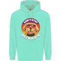 Don't Stop Retrieving Funny Golden Retiever Mens 80% Cotton Hoodie Peppermint