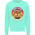 Don't Stop Retrieving Funny Golden Retiever Mens Sweatshirt Jumper Peppermint