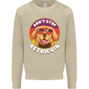Don't Stop Retrieving Funny Golden Retiever Mens Sweatshirt Jumper Sand