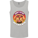 Don't Stop Retrieving Funny Golden Retiever Mens Vest Tank Top Sports Grey