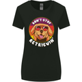 Don't Stop Retrieving Funny Golden Retiever Womens Wider Cut T-Shirt Black