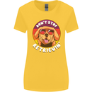 Don't Stop Retrieving Funny Golden Retiever Womens Wider Cut T-Shirt Yellow