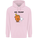 Donald Trump Fart Farting Flatulence Funny Childrens Kids Hoodie Light Pink