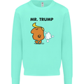 Donald Trump Fart Farting Flatulence Funny Kids Sweatshirt Jumper Peppermint