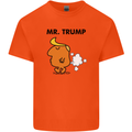 Donald Trump Fart Farting Flatulence Funny Kids T-Shirt Childrens Orange