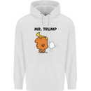 Donald Trump Fart Farting Flatulence Funny Mens 80% Cotton Hoodie White