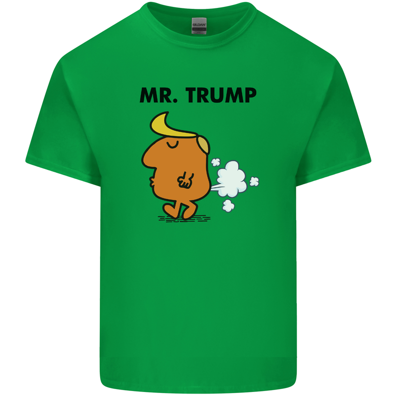 Donald Trump Fart Farting Flatulence Funny Mens Cotton T-Shirt Tee Top Irish Green