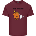 Donald Trump Fart Farting Flatulence Funny Mens Cotton T-Shirt Tee Top Maroon
