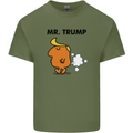 Donald Trump Fart Farting Flatulence Funny Mens Cotton T-Shirt Tee Top Military Green