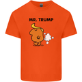 Donald Trump Fart Farting Flatulence Funny Mens Cotton T-Shirt Tee Top Orange