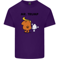 Donald Trump Fart Farting Flatulence Funny Mens Cotton T-Shirt Tee Top Purple
