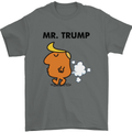 Donald Trump Fart Farting Flatulence Funny Mens T-Shirt Cotton Gildan Charcoal