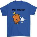 Donald Trump Fart Farting Flatulence Funny Mens T-Shirt Cotton Gildan Royal Blue