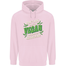 Dont Ask Why Im Vegan Childrens Kids Hoodie Light Pink