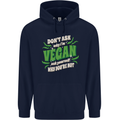 Dont Ask Why Im Vegan Childrens Kids Hoodie Navy Blue