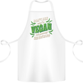 Dont Ask Why Im Vegan Cotton Apron 100% Organic White