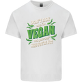 Dont Ask Why Im Vegan Mens Cotton T-Shirt Tee Top White