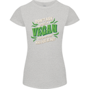 Dont Ask Why Im Vegan Womens Petite Cut T-Shirt Sports Grey