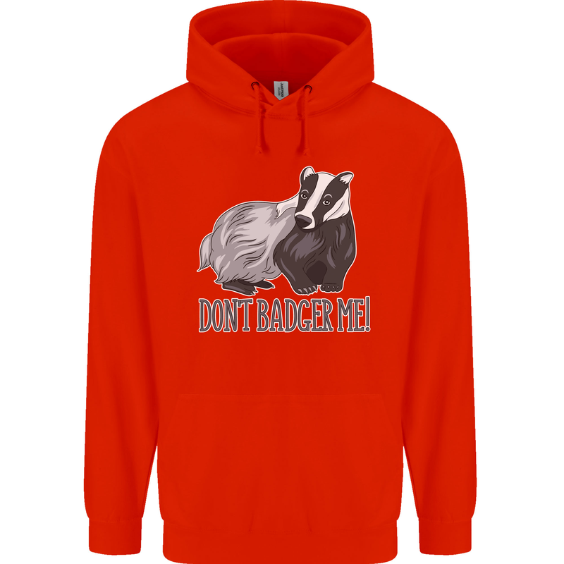 Dont Bager Me Funny Quote Childrens Kids Hoodie Bright Red