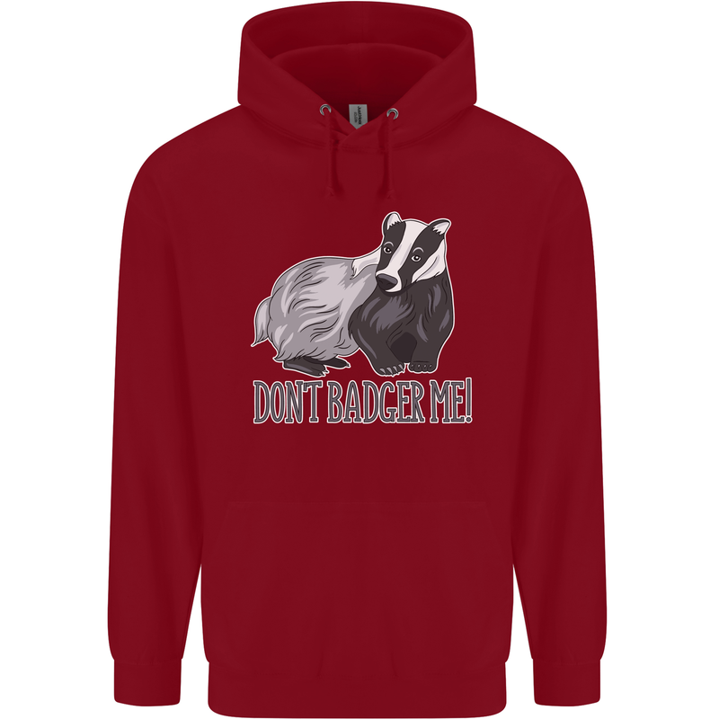 Dont Bager Me Funny Quote Childrens Kids Hoodie Red