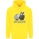 Dont Bager Me Funny Quote Childrens Kids Hoodie Yellow