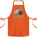 Dont Bager Me Funny Quote Cotton Apron 100% Organic Orange