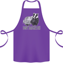Dont Bager Me Funny Quote Cotton Apron 100% Organic Purple