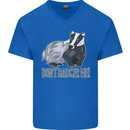 Dont Bager Me Funny Quote Mens V-Neck Cotton T-Shirt Royal Blue
