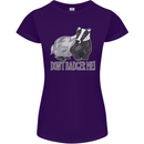 Dont Bager Me Funny Quote Womens Petite Cut T-Shirt Purple
