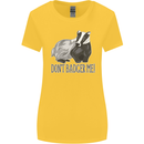 Dont Bager Me Funny Quote Womens Wider Cut T-Shirt Yellow
